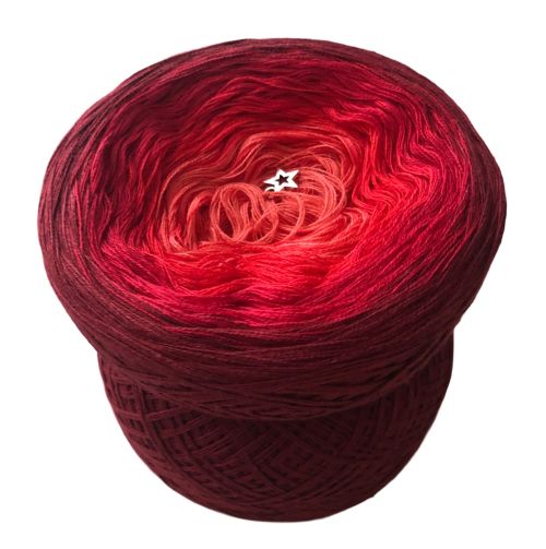 3 nitka Cherubinka Red Ombre 500 m