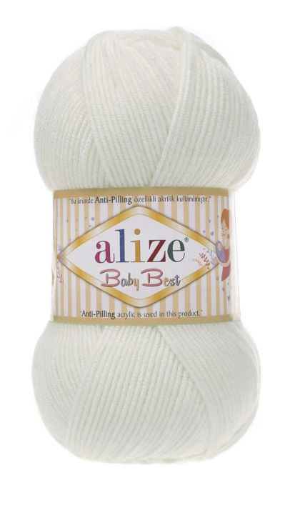 Alize Baby Best 450 - perlová bílá