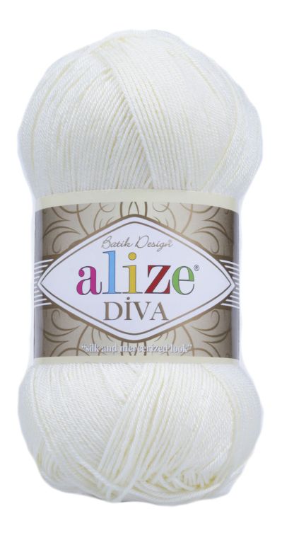 Alize Diva 1055 - cukrově bílá