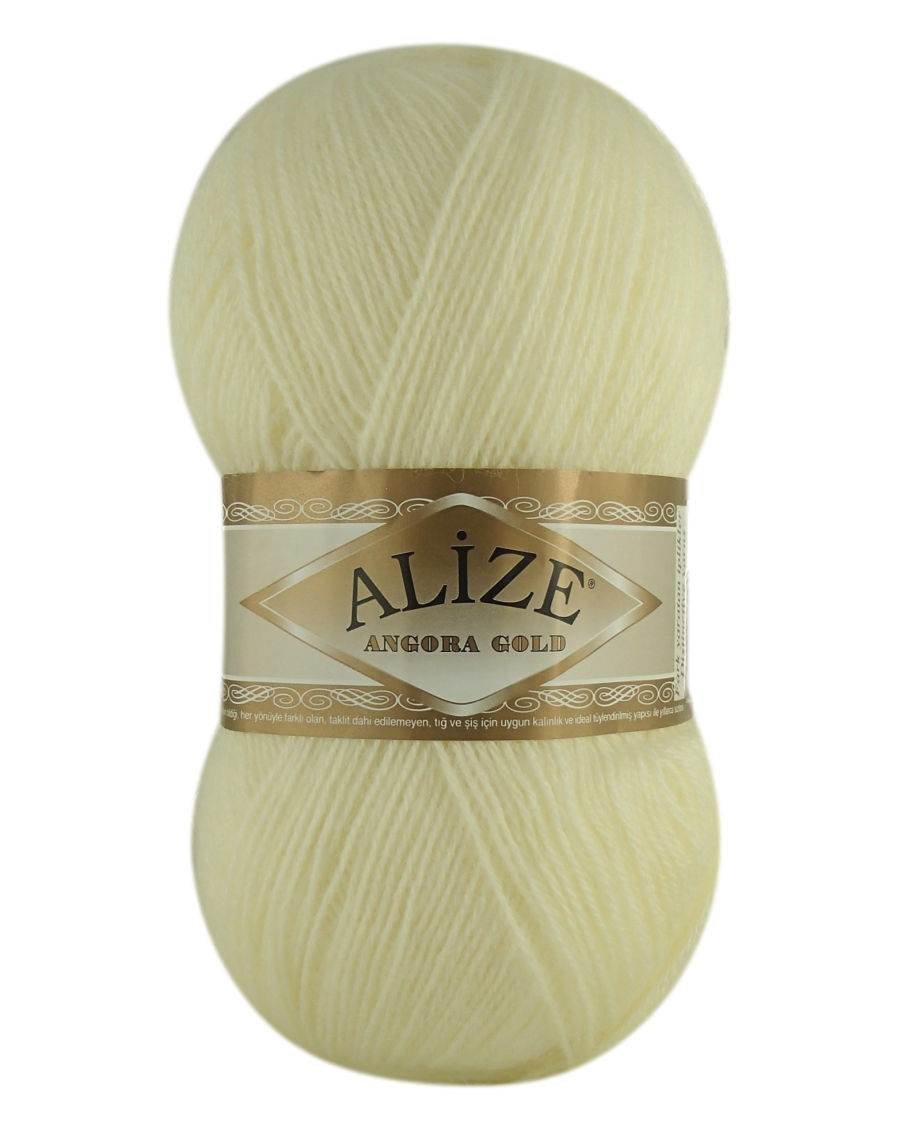 Alize Angora Gold 62 - krémová bílá