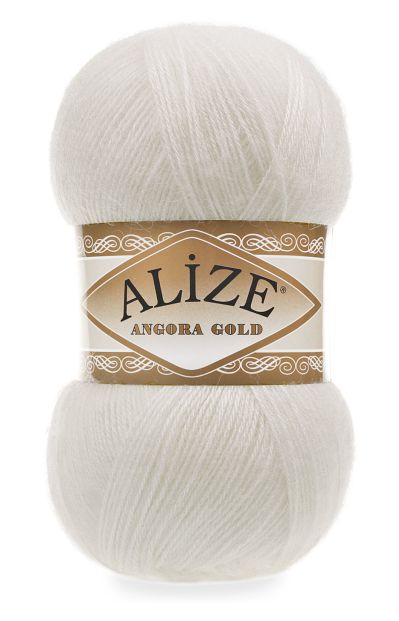 Alize Angora Gold 450 - perlová bílá