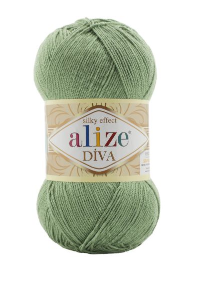 Alize Diva 852 - šedozelená