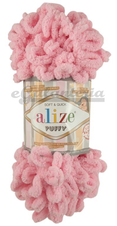 Alize Puffy 185 - dětská růžová