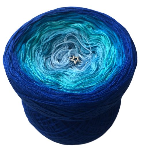 3 nitka Cherubinka Blue Ombre 1000 m