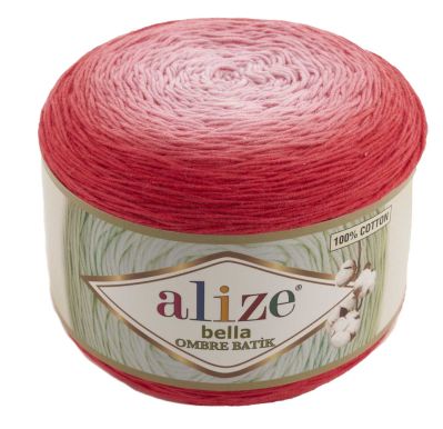 Alize Bella Ombre Batik 7404 - červená