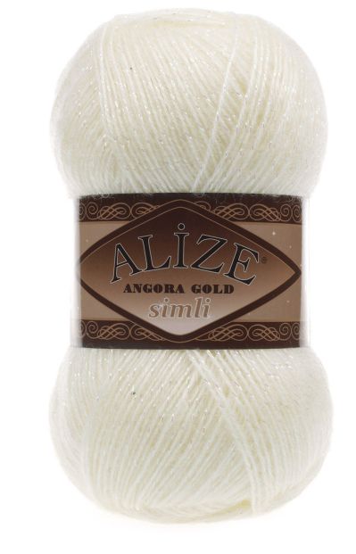 Alize Angora Gold Simli 01 - máslová