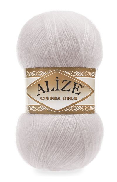 Alize Angora Gold 168 - šedobílá