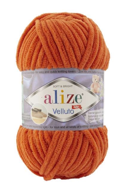 Alize Velluto 06 - oranžová