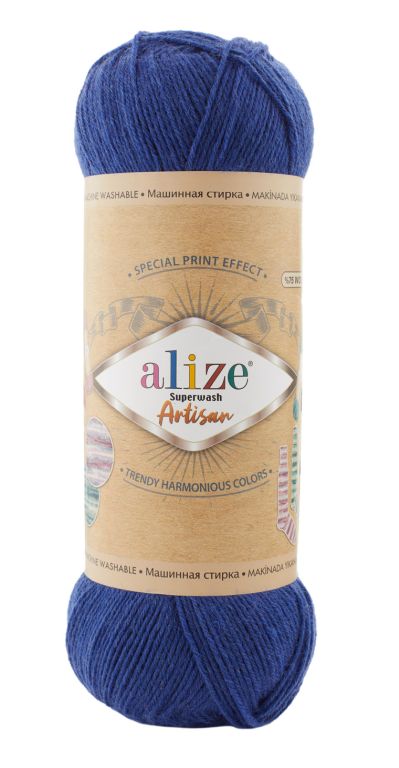 Alize Superwash Artisan 797 - modrá