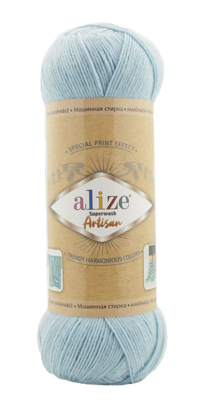 Alize Superwash Artisan 522 - mentolová